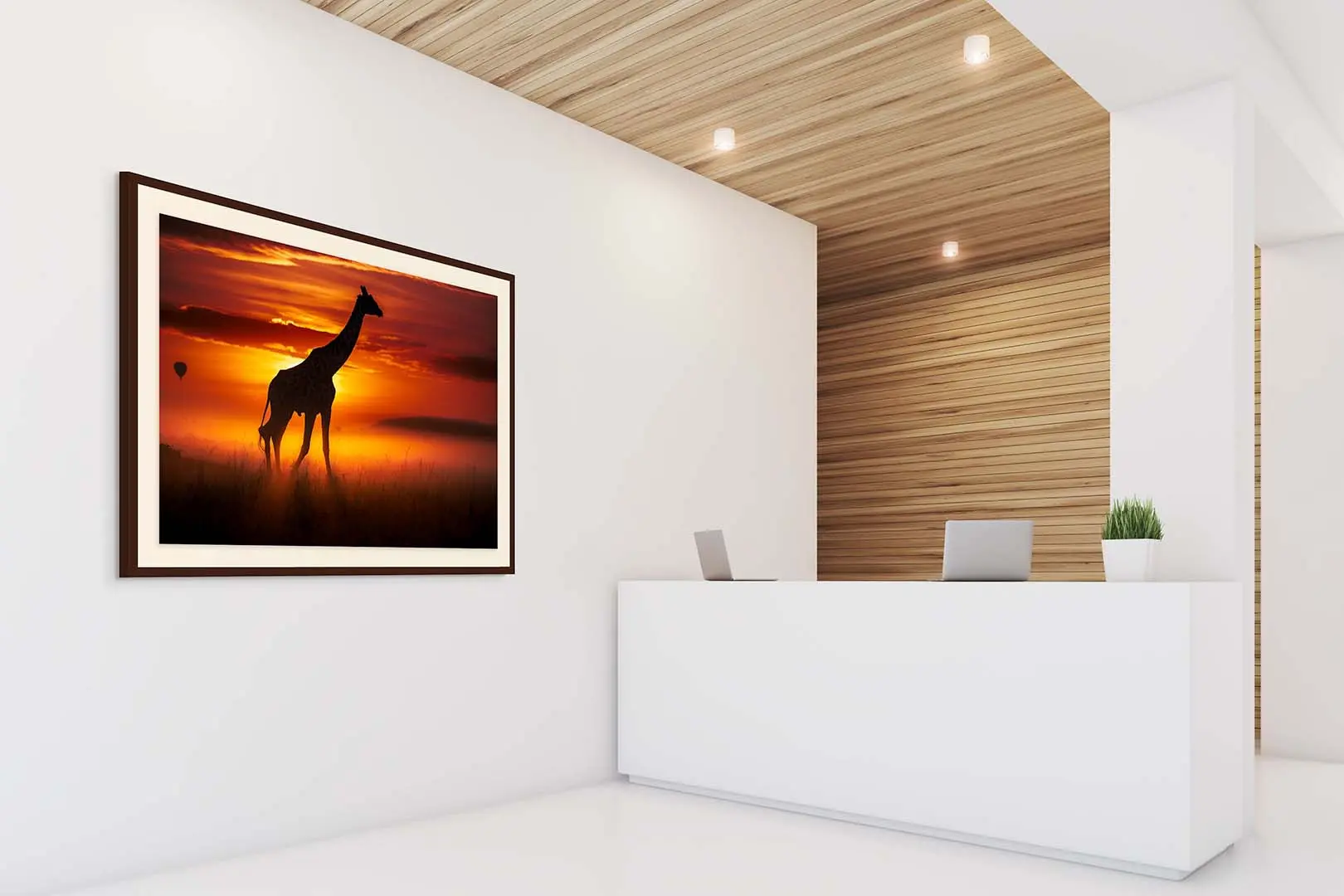 Giraffe on a Misty Morning - Image 2